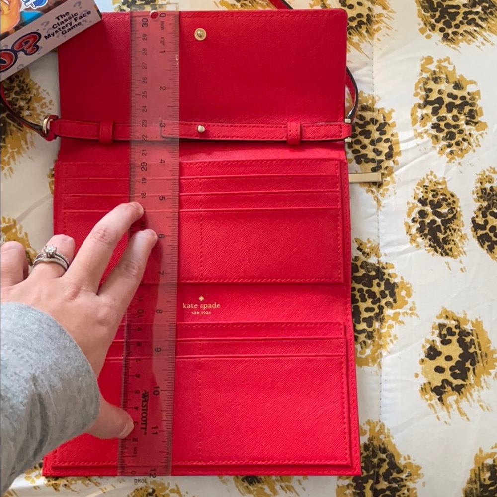 Kate Spade | Bright Red Wallet w/ Strap - Picture 13 of 13